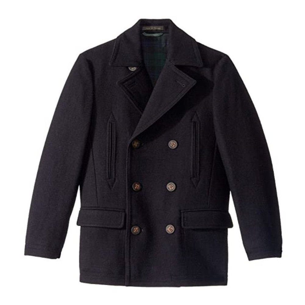 Lauren Ralph Lauren Boys Navy Wool Pea Coat
